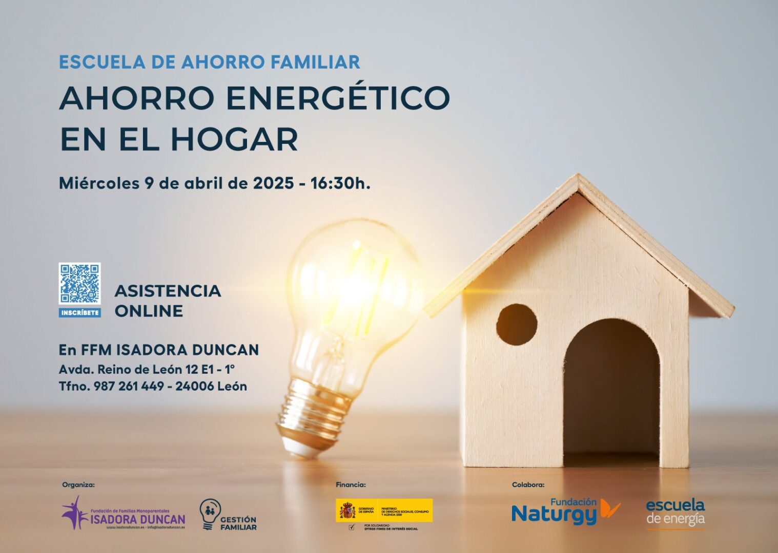 Taller ahorro energético en el hogar